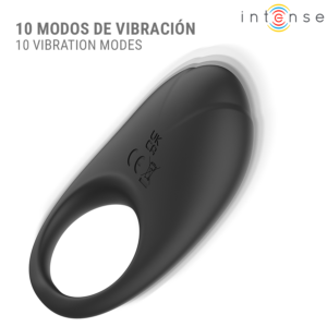 Intense Merlotte — Vibrating Cock Ring, Rechargeable, Black — Cock Rings — view 4