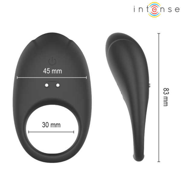 Intense Merlotte — Vibrating Cock Ring, Rechargeable, Black — Cock Rings — view 6
