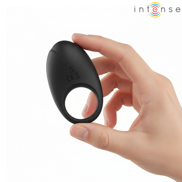 Intense Merlotte — Vibrating Cock Ring, Rechargeable, Black — Cock Rings — view 7