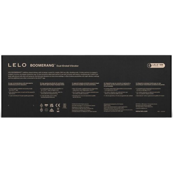 LELO Boomerang — Couples Vibrator, Waterproof, Coral Red — view 3