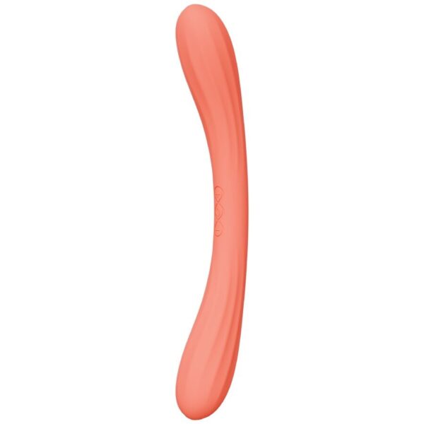 LELO Boomerang — Couples Vibrator, Waterproof, Coral Red — view 2