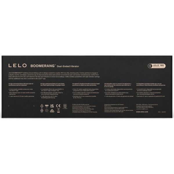 LELO Boomerang — Couples Vibrator, Waterproof, Purple — view 3