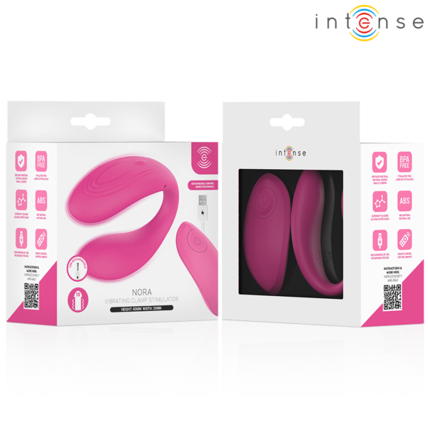 Intense Nora — Vibrator, Rechargeable, Pink — Remote Control Vibrators — view 3