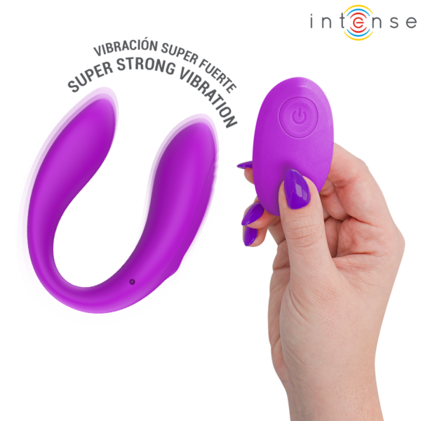 Intense Nora — Vibrator, Rechargeable, Purple — Remote Control Vibrators — view 5
