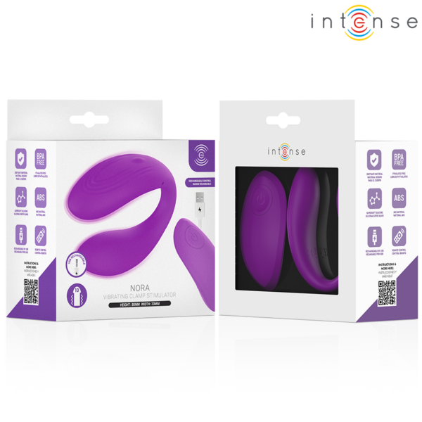 Intense Nora — Vibrator, Rechargeable, Purple — Remote Control Vibrators — view 6