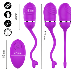 Intense Sookie — Vibrating Egg, Rechargeable, Purple — Remote Control Vibrators — view 4