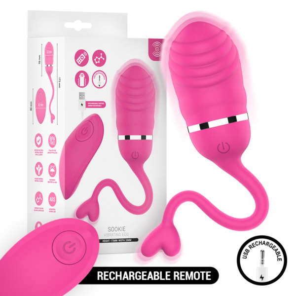 Intense Sookie — Vibrating Egg, Rechargeable, Pink — Remote Control Vibrators