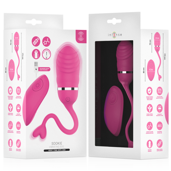 Intense Sookie — Vibrating Egg, Rechargeable, Pink — Remote Control Vibrators — view 6