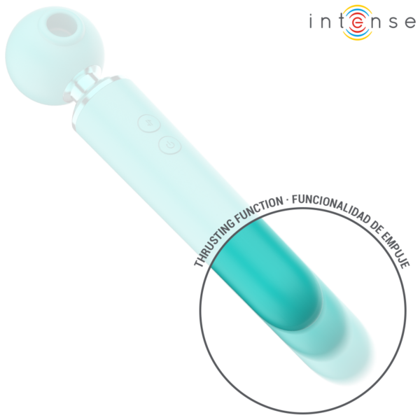 Intense Hamby — Clit Sucker, Waterproof, Turquoise — Air Pulse Vibrators — view 7