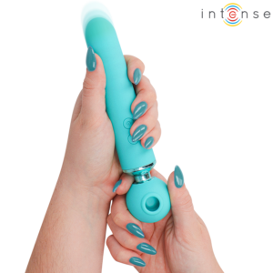 Intense Hamby — Clit Sucker, Waterproof, Turquoise — Air Pulse Vibrators — view 3