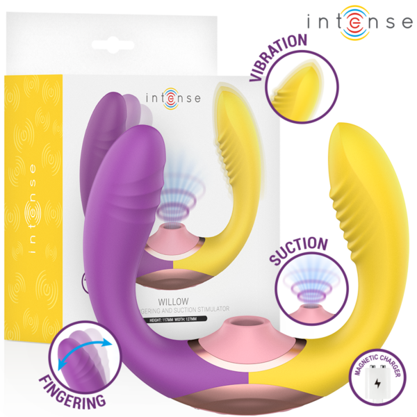 Intense Willow — Clit Sucker, Waterproof, Purple — Air Pulse Vibrators