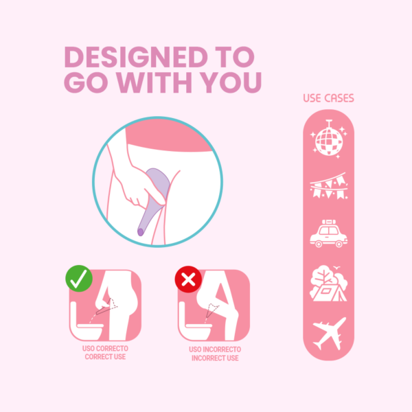 Intimichic Kibi — Portable Urinal — Intimate Hygiene — view 3