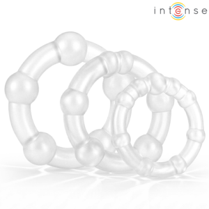 Intense Bourne — Cock Ring Set, Transparent — Classic Cock Rings — view 4