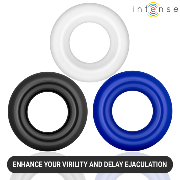 Intense Wick — Cock Ring Set, Multicolour — Classic Cock Rings — view 6