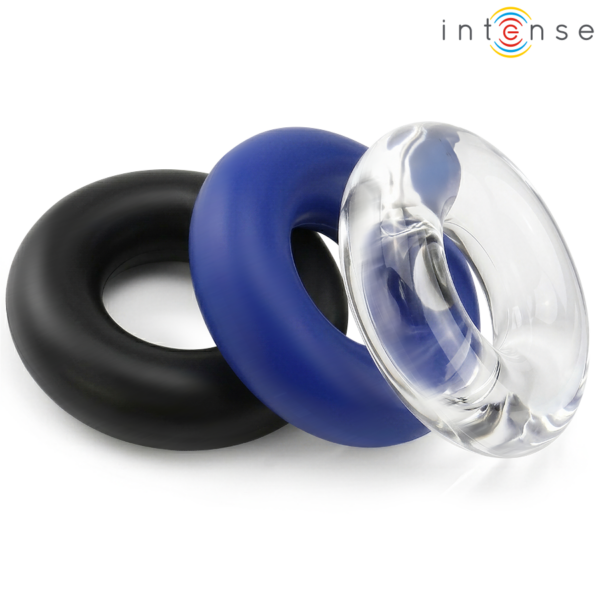 Intense Wick — Cock Ring Set, Multicolour — Classic Cock Rings — view 4