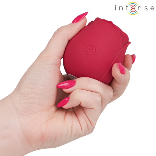 Intense Camellia — Air Pulse Stimulator, Rechargeable, Bordeaux — Clitoral Stimulators — view 4
