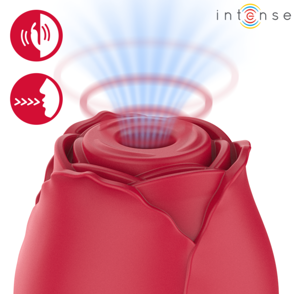 Intense Camellia — Air Pulse Stimulator, Rechargeable, Bordeaux — Clitoral Stimulators — view 6