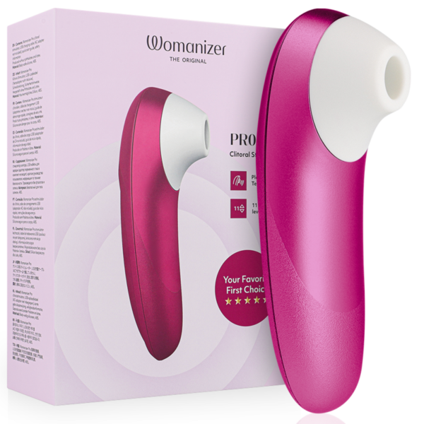 Womanizer Pro Vibrant — Air Pulse Stimulator, Pink — Clitoral Stimulators