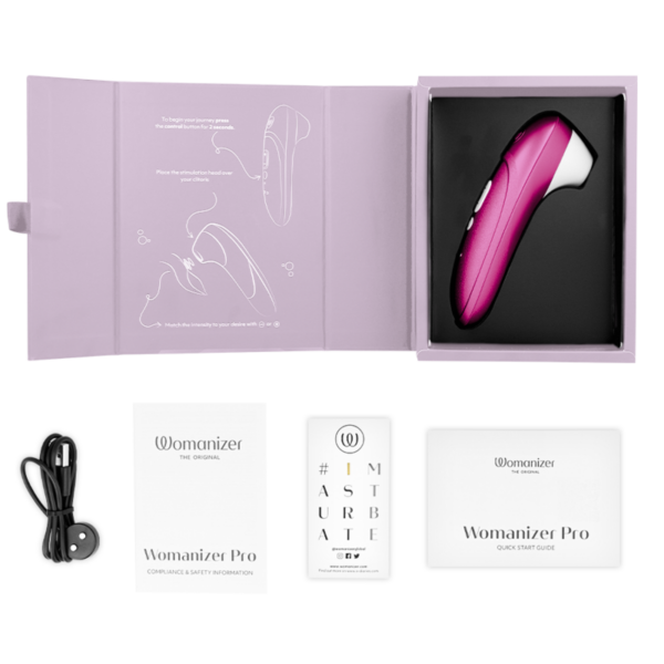 Womanizer Pro Vibrant — Air Pulse Stimulator, Pink — Clitoral Stimulators — view 3