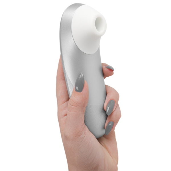 Womanizer Pro Vibrant — Air Pulse Stimulator, Silver Grey — Clitoral Stimulators — view 6