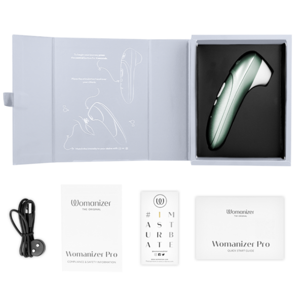 Womanizer Pro Vibrant — Air Pulse Stimulator, Sage Green — Clitoral Stimulators — view 7