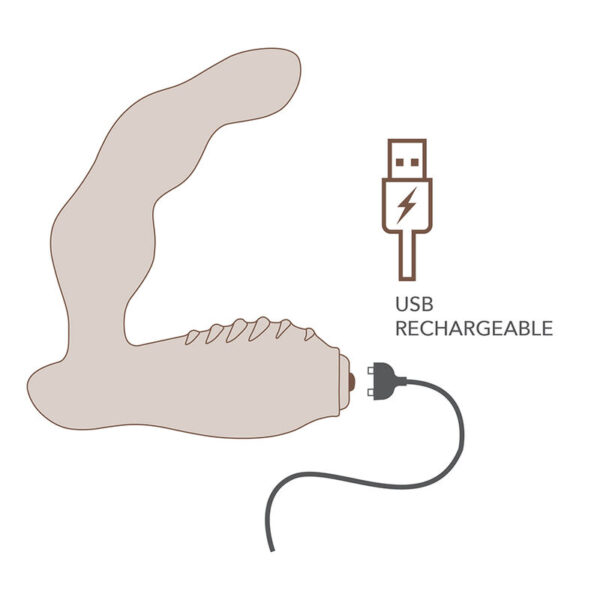 Rocks-Off Nova Dominion — Prostate Vibrator, Rechargeable, Blue — Anal — view 5