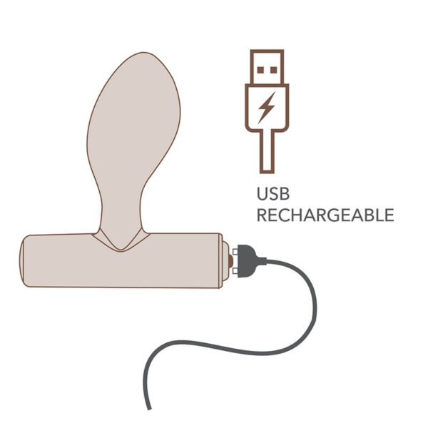 Rocks-Off Nova Orbital — Vibrating Butt Plug, Rechargeable, Blue — Anal — view 6
