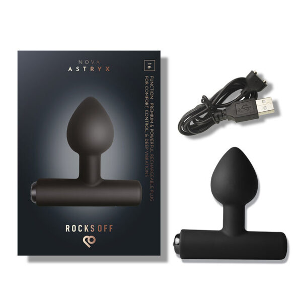 Rocks-Off Nova Astryx — Vibrating Butt Plug, Rechargeable — Anal — view 3