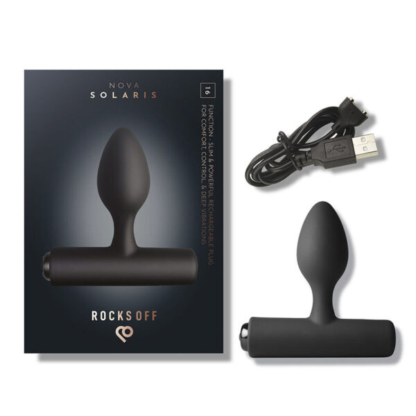 Rocks-Off Nova Solaris — Vibrating Butt Plug, Rechargeable — Anal — view 6