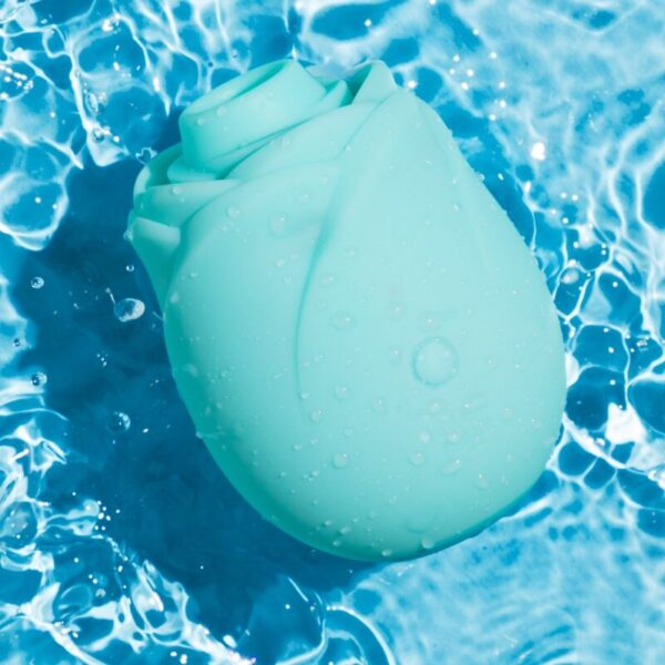 Romp Rose Glow — Air Pulse Stimulator, Waterproof, Turquoise — Clitoral Stimulators — view 15