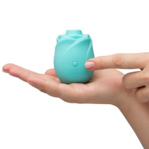 Romp Rose Glow — Air Pulse Stimulator, Waterproof, Turquoise — Clitoral Stimulators — view 4