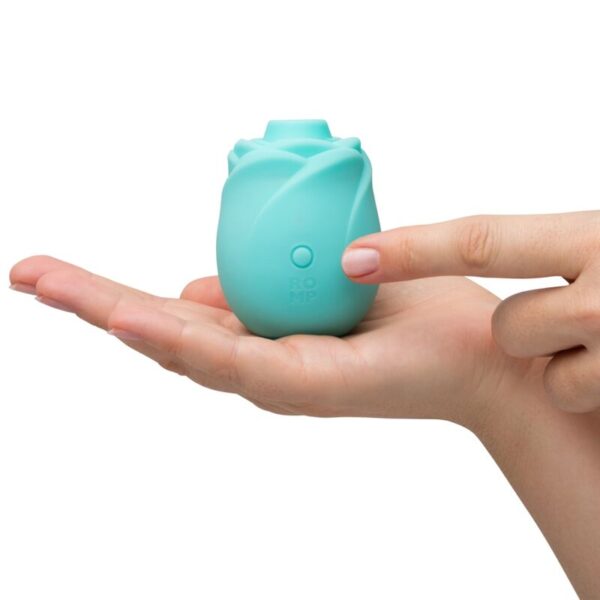 Romp Rose Glow — Air Pulse Stimulator, Waterproof, Turquoise — Clitoral Stimulators — view 4