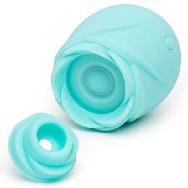 Romp Rose Glow — Air Pulse Stimulator, Waterproof, Turquoise — Clitoral Stimulators — view 6