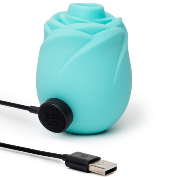 Romp Rose Glow — Air Pulse Stimulator, Waterproof, Turquoise — Clitoral Stimulators — view 8