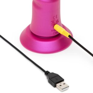 Romp Jiggle — Thrusting Vibrator, Suction Cup, Pink — Hi-Tech Vibrators — view 4