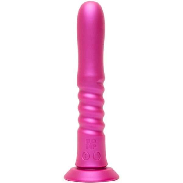 Romp Jiggle — Thrusting Vibrator, Suction Cup, Pink — Hi-Tech Vibrators