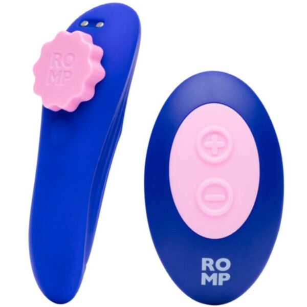 Romp Party — Panty Vibrator, Remote Control, Blue — Clitoral Stimulators