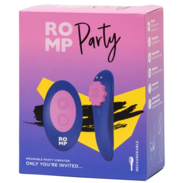 Romp Party — Panty Vibrator, Remote Control, Blue — Clitoral Stimulators — view 8