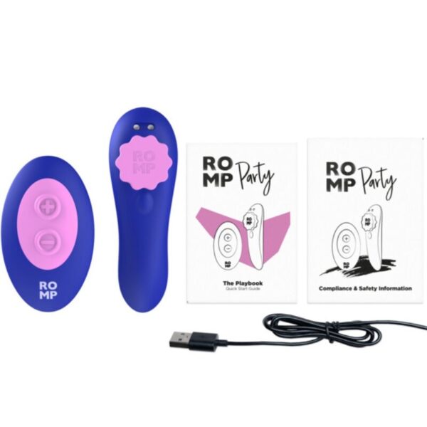 Romp Party — Panty Vibrator, Remote Control, Blue — Clitoral Stimulators — view 11