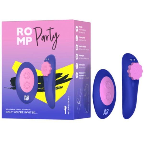 Romp Party — Panty Vibrator, Remote Control, Blue — Clitoral Stimulators — view 13