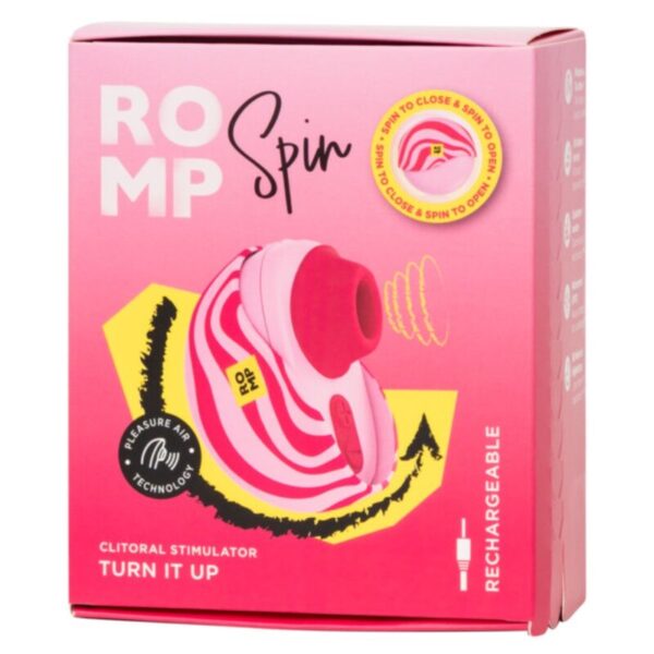 Romp Spin — Air Pulse Stimulator, Waterproof, Pink — Clitoral Stimulators — view 9