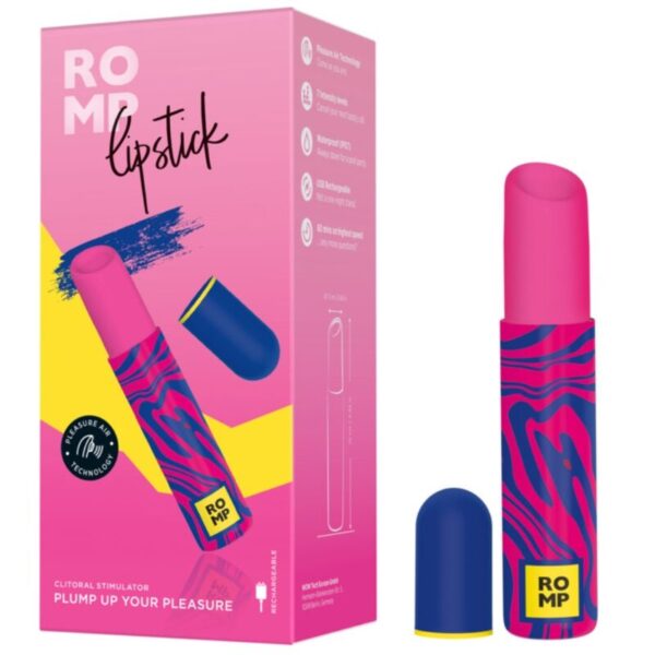 Romp Lipstick — Clitoral Vibrator, Rechargeable — Clitoral Stimulators — view 6
