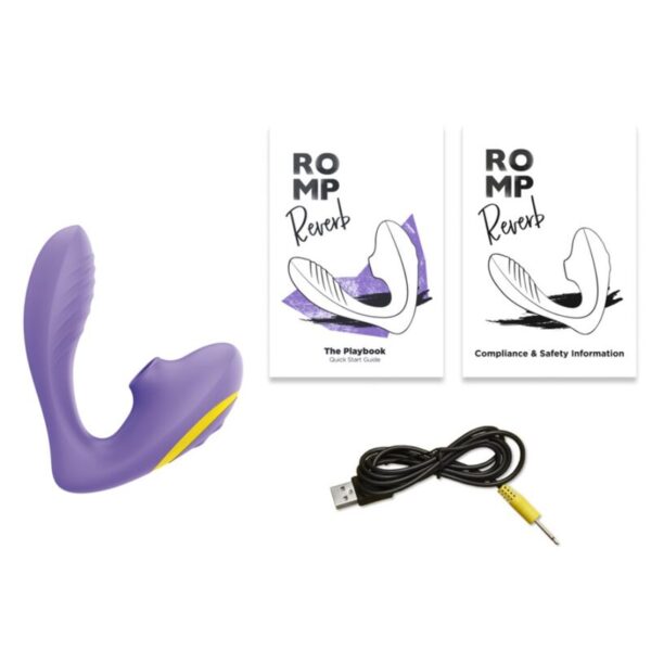 Romp Reverb — G-Spot Vibrator, Waterproof, Purple — Clitoral Stimulators — view 8