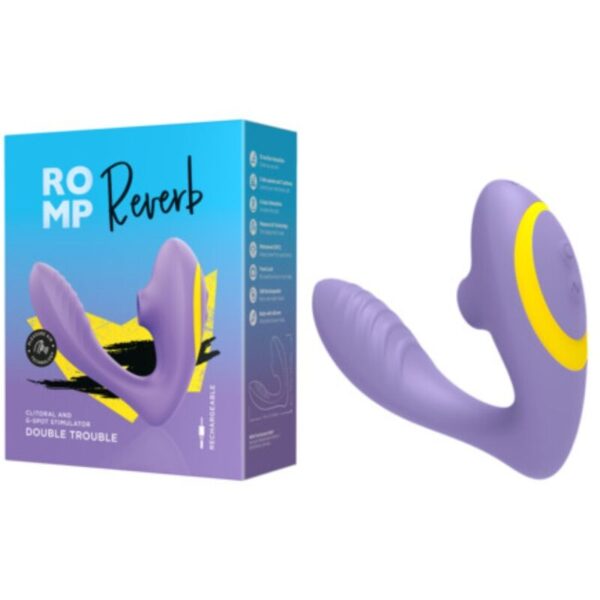 Romp Reverb — G-Spot Vibrator, Waterproof, Purple — Clitoral Stimulators — view 9