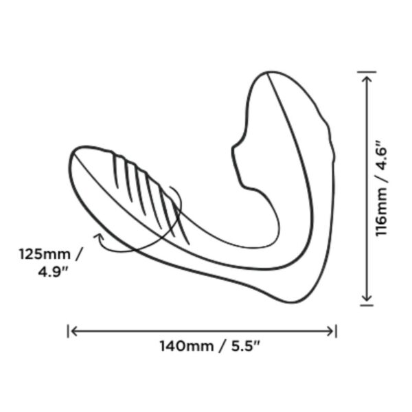 Romp Reverb — G-Spot Vibrator, Waterproof, Purple — Clitoral Stimulators — view 10