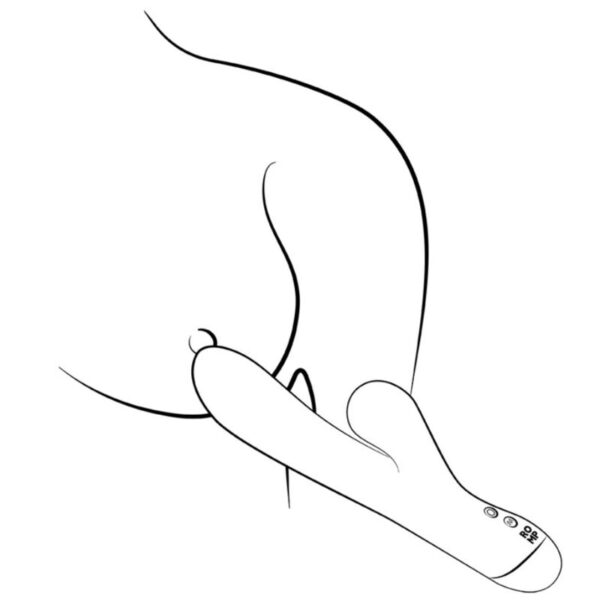 Romp Pulse — Rabbit Vibrator, Blue — Clitoral Stimulators — view 6