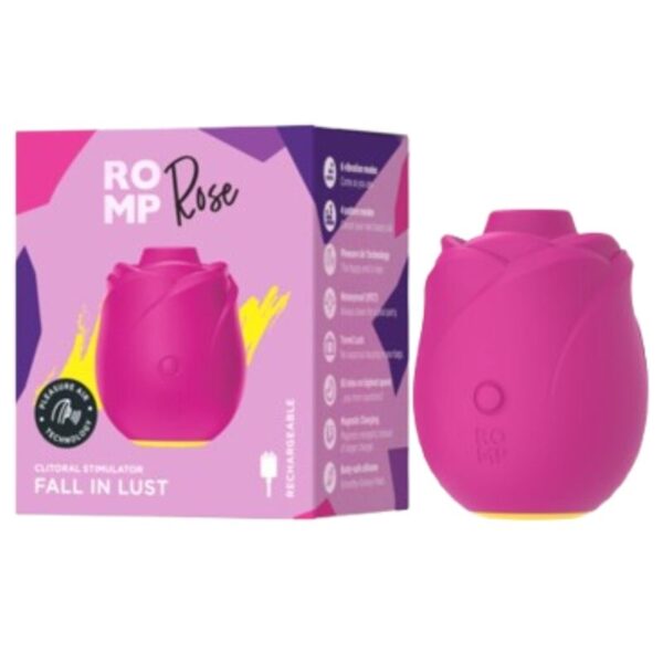 Romp Rose — Air Pulse Stimulator, Waterproof, Pink — Clitoral Stimulators — view 9