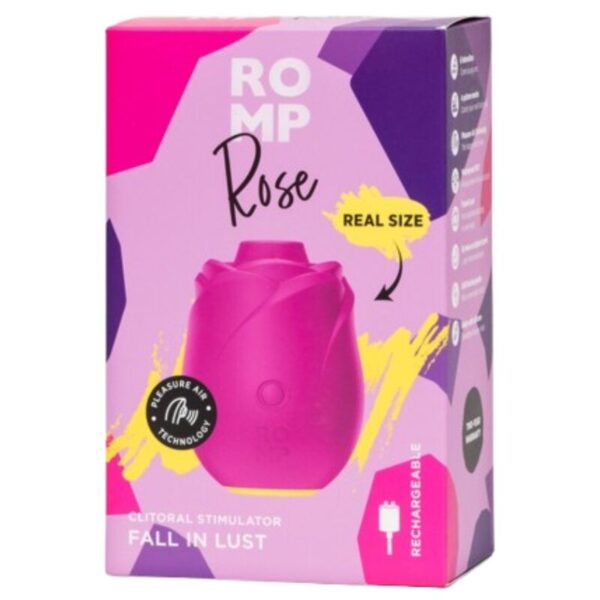 Romp Rose — Air Pulse Stimulator, Waterproof, Pink — Clitoral Stimulators — view 10
