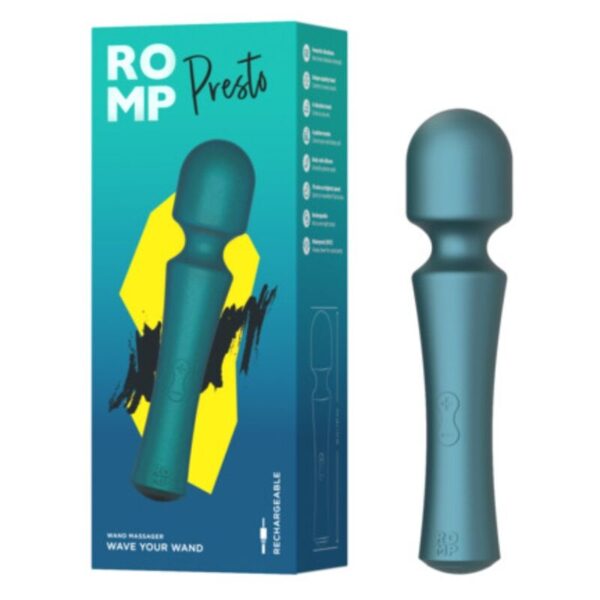 Romp Presto Mini — Wand Massager, Waterproof, Green — Vibrators — view 6