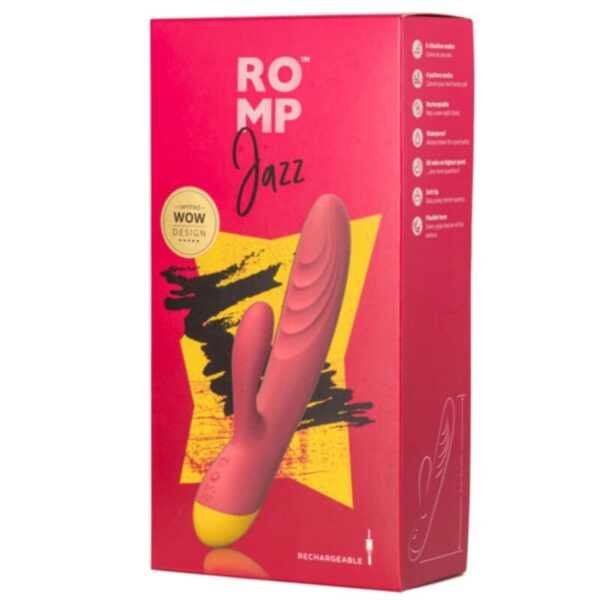Romp Jazz — Rabbit Vibrator, Waterproof, Red — G-Spot Vibrators — view 6